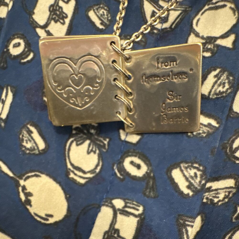 BRIGHTON Silver Tone StoryBook Charm Pendant Necklace Cable Chain Heart Love - Picture 4 of 6
